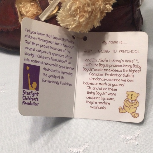 Boyds Bear-Foot Friends Ruby…Going to Preschool TBC2004 - Picture 4 of 7